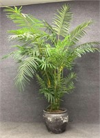 Large Pot with Artificial Plant