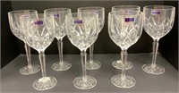 Eight Waterford  Wine Glasses, Brookside