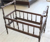 Black Baby Crib Frame