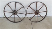 Pair Of Cast Wheels 700 D