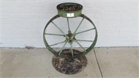 Cast Wheel Planter Stand