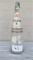 Mobil Oil Bottle With Lid