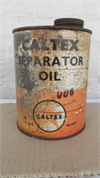 Caltex Separator Oil Tin