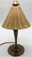 Louis C. Tiffany Favrile Bronze And Art Glass Lamp
