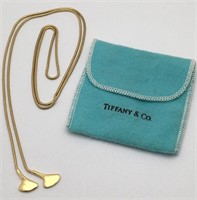 Tiffany & Co. 18k Gold Bone Lariat Snake Chain