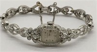 Longines 14k Gold & Diamond Ladies Wrist Watch