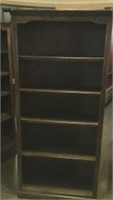 Tiger Oak Adjustable Bookshelf w/ 5 shelves