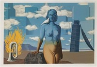 Rene Magritte Lithograph, Un Bombardon Libere