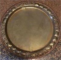 Early Brass Serving Platter
