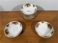 Country Roses Dessert Bowls