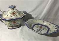 Hand-painted Portugal, Serving Dish & Soup Terrine