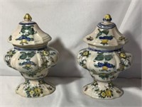 1742 Style Spice Jars - Pair  measures 11