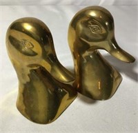 Brass Duck Bookends   (Palr)