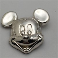 Sterling Silver Mickey Mouse Broach