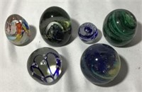 Vintage Art Glass Paperweight Collection