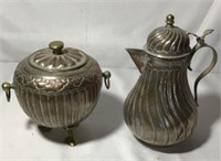 Vintage Spice Container & Tea Pot