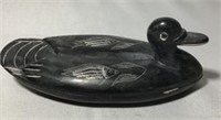 Vintage Hand Carved Duck Jewelry Box