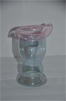 Iridescent Watermelon Glass Vase