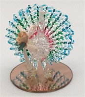 Glass Whimsical Peacock