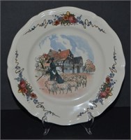 Obernai Faienceries Sarreguemines Porcelain Plate