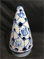 Vintage Blue & White Pottery Flower Holder