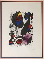 Joan Miro Lithograph, L'encre