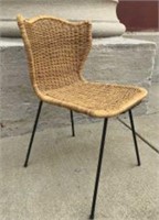 Retro Designer Wicker Chair in great condition!