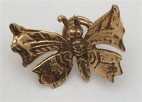 14k Gold Butterfly Pin