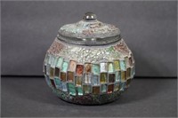 Mosaic Glass Jar