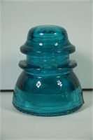 Vintage Blue Hemingray Glass Insulator