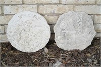 2 Decorative Garden Stones