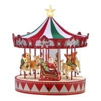 Mr. Christmas Vintage Carousel- Red