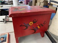 Shoe Shine Wooden Box