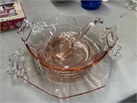 Glass Bowl w/ladle