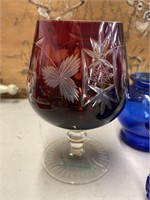 Red Glass Goblet Glass