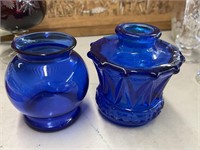 Blue Glass Jars/Vase