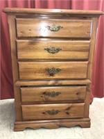 5 Drawer wooden Chest of Drawers. Some