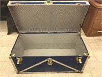Classic Steamer Trunk - Wood wrapped in metal and