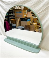 Art deco round mirror, approx 24x5x28 in