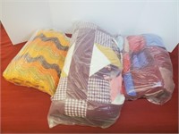 (3) Quilts - approx. Double to Queen Size.