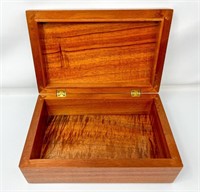 Koa Wood Box, approx 6.5x10x3