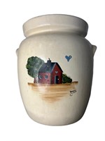 Vintage Heart & Home Painted 4 QT Cookie Jar