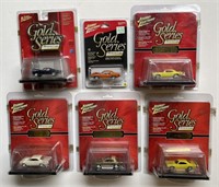 Lot Of 6 Johnny Lightning Gold Series Cars 1:64