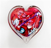 Art Glass Heart, Dehanna Jones, 2005, approx 4x4