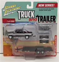 1:64 Die-Cast Johnny Lighting Truck And Trailer