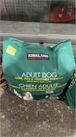 Adult dog food bag open