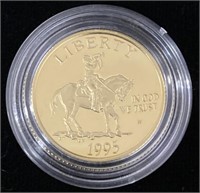 (BI) 1995-W $5 Civil War Commemorative Gold Coin