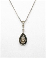 14k 585 stamped pendant with chain