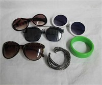 Sunglasses and bracelets