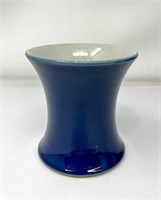 Chinese Blue Glaze Pot, approx 5x4 in, 618g